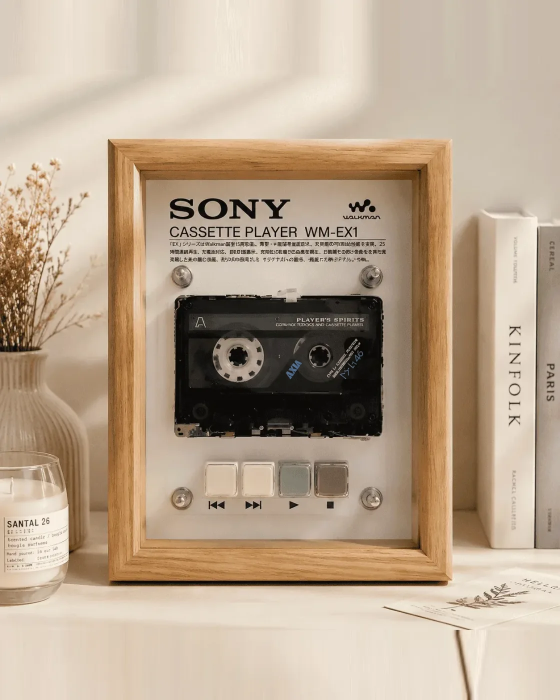 Vintage Cassette Player Display Frame · WM-EX1