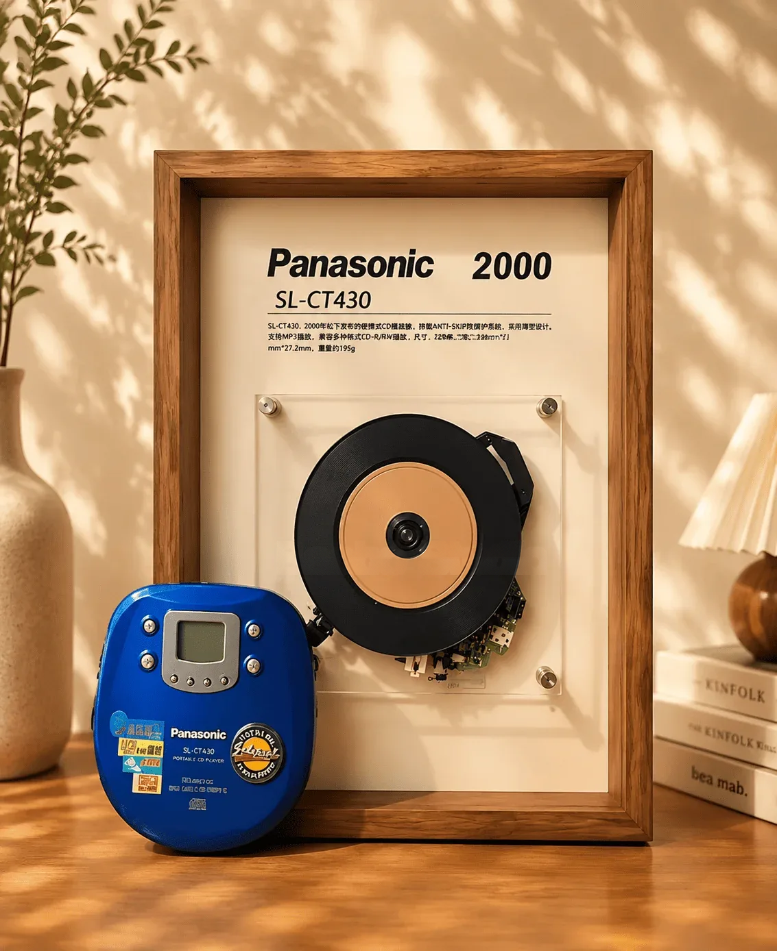 Vintage CD Player Display Frame · SL-CT430