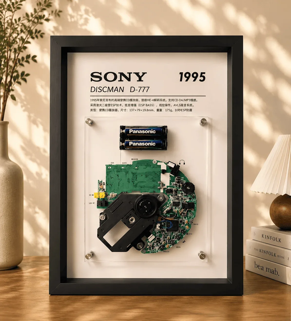 Vintage CD Player Display Frame · D-777